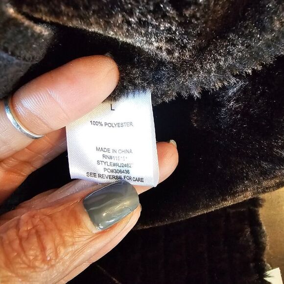 Romeo and Juliet Faux Leather and Faux Fur Jacket Size 7 - Picture 8 of 8